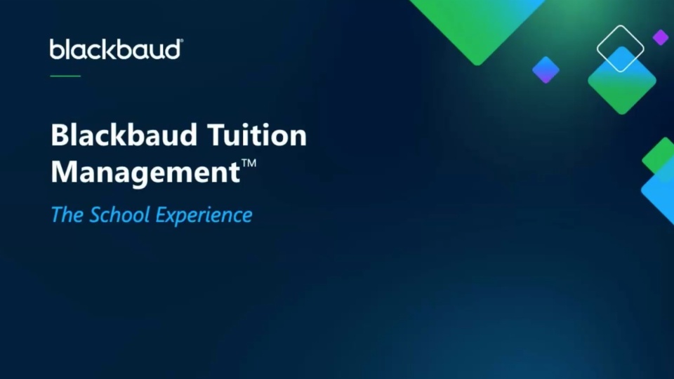 screenshot of Blackbaud Tuition Management